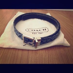Coach Signature Reversible Belt